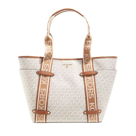 MICHAEL Michael Kors Maeve Large Logo Tote Bag, Vanilla